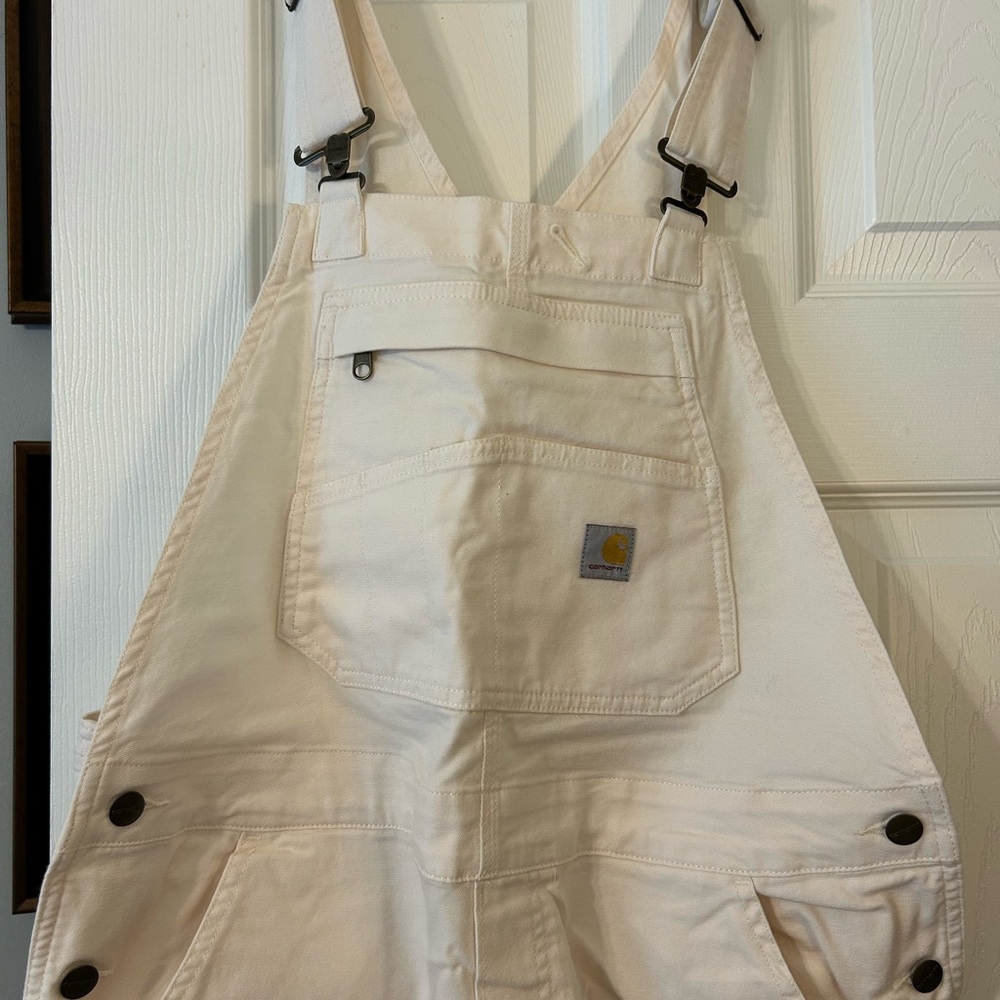 Carhartt Womens Overalls NWOT Medium Cream White Never Worn!!